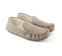 Eastern Counties Leather Women's Bethany Berber Suede Moccasins in Stone | Size: 4 Eastern Counties Leather Stone 4