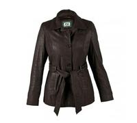 Eastern Counties Leather Women's Classic Leather Jacket - Chocolate - 12 UK - Chocolate