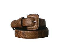Eastern Counties Leather Womens Faux Snake Print Belt - Tan - 14 - Tan - 100% Leather