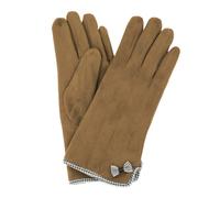 Eastern Counties Leather Women's Gaby Faux Suede Touch Screen Gloves in Pink Eastern Counties Leather Pink One Size