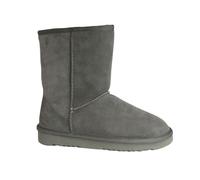 Eastern Counties Leather Women's Jodie Sheepskin Short Plain Boots - Grey - 4 UK - Grey - 90% Sheepskin/10% Rubber