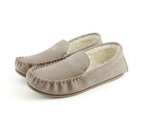 Eastern Counties Leather Womens/Ladies Bethany Berber Suede Moccasins - Stone - 8 UK - Stone - 80% Suede/10% Fleece/10% TPR