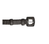 Eastern Counties Leather Womens/Ladies Faux Snake Print Belt - Black - 14 - Black - 100% Leather