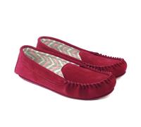 Eastern Counties Leather Womens/Ladies Ffion Suede Moccasins - Wine - Wine - 8 UK