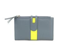 Eastern Counties Leather Women's Ottilie Leather Purse - Grey/Citrus - Grey/Citrus - One Size