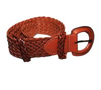 Eastern Counties Leather Women's Plaited Belt in Tan | Size: 18 Eastern Counties Leather Tan 18