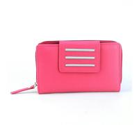 Eastern Counties Leather Womens Sabrina Leather Purse - Fuchsia/Grey - Fuchsia/Grey - One Size