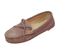 Eastern Counties Leather Women's Suede Moccasins - Mink - 6 UK - Mink - 90% Suede/10% TPR
