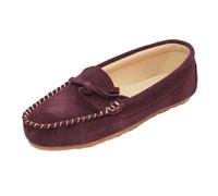 Eastern Counties Leather Women's Suede Moccasins - Plum - Plum - 7 UK