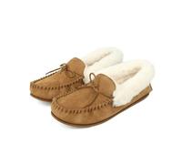 Eastern Counties Leather Women's Willow Suede Moccasins - Chestnut - 4 UK - Chestnut - 90% Suede/5% TPR/5% Wool