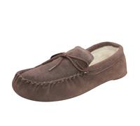 Eastern Counties Leather Wool-blend Soft Sole Moccasins in Chocolate | Size: 8 Eastern Counties Leather Chocolate 8