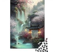 Eastern Fantasy Landscape 1000 Pc Thickened Paper Jigsaw Puzzle Grown-Ups Easy Store Relaxation Hobby Engaging Brain Teaser 52x38cm/1000pcs