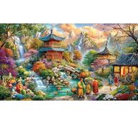 Eastern Fantasy Landscape 1000 Piece Puzzle for Adults - Fun and Challenging Family Game Great Gift Idea Home Activity 75x50/1000pcs