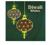Eastern Inspirations Pack of 6 Beautiful Diwali Greeting Cards