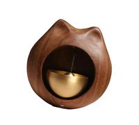 Eastern Inspired Joyful Shape Door Accessory Natural Wood Construction Sound Producer for Work Areas Feng Shui Door Toll