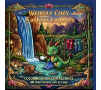 Eastern Legend: Weirdly Cozy : 40 Illustrations Zénitude Absolue - Livre de Coloriage Adulte, Folklore Asiatique, Yokaïs, Dragons et Créatures Mignonnes