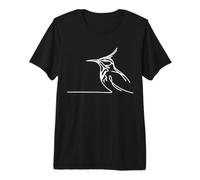 Eastern Meadowlark Line Art Birdwatcher Premium T-Shirt