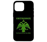 Eastern Orthodox Christian Byzantine Eagle My Church Wrote Case for iPhone 16 Pro Max