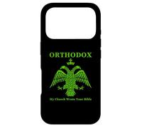 Eastern Orthodox Christian Byzantine Eagle My Church Wrote Case for iPhone 17 Pro