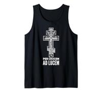 Eastern Orthodox Christian Christ Crucifix Icon Tank Top