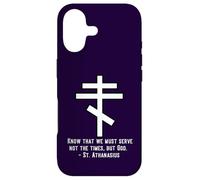 Eastern Orthodox Christian Cross St Athanasius Quote Case for iPhone 17