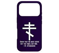 Eastern Orthodox Christian Cross St Athanasius Quote Case for iPhone 17 Pro