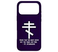 Eastern Orthodox Christian Cross St Athanasius Quote Case for iPhone 17 Pro Max