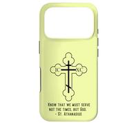 Eastern Orthodox Christian Cross St Athanasius Quote Serve Case for iPhone 17 Pro