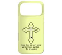 Eastern Orthodox Christian Cross St Athanasius Quote Serve Case for iPhone 17 Pro Max