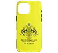 Eastern Orthodox Christian Eagle Saint Athanasius Quote Case for iPhone 16 Pro Max