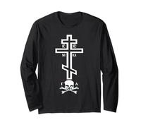 Eastern Orthodox Cross with Skull of Adam Long Sleeve T-Shirt