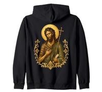 Eastern Orthodox Holy Icon of John the Baptist Zip Hoodie