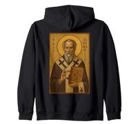 Eastern Orthodox Icon of Saint Athanasius of Alexandria Zip Hoodie