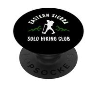 Eastern Sierra Solo Hiking Club California JMT PCT Mountains PopSockets Adhesive PopGrip