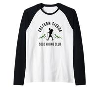 Eastern Sierra Solo Hiking Club California Mountain Trail Raglan Baseball Tee