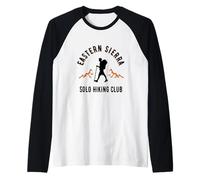 Eastern Sierra Solo Hiking Club California Mountain Trail Raglan Baseball Tee