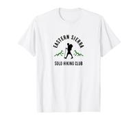 Eastern Sierra Solo Hiking Club California Mountain Trail Value Graphic T-Shirt