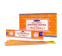 Eastern Tantra Incense Sticks Satya Nag Champa 12 x 15g Indian Hand Rolled Joss Room Aroma