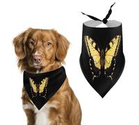 Eastern Tiger Swallowtail Butterfly Cute Dog Bandanna Scarf Printed Adjustable Triangle Pet Kerchief for Dogs And Cats