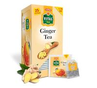 Eastern Vital Ginger Tea, 25 Tea Bags, 2g per Bag, Tray Pack, Natural Ginger Flavor