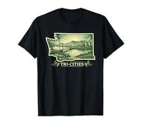 Eastern Washington Tri-Cities Scenic Landscape Graphic T-Shirt