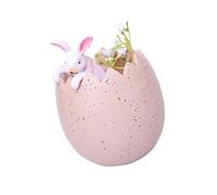 Easters Bunnies And Eggshell Planter Funny Rabbits Succulents Plant Flower Pots Indoor Bonsais Holder Container Decors Easters Bunnies Planter