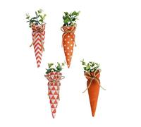 Easters Carrot Decoration 4 Pack Soft And Colorful Portable For Enhancing Seasonal Cheer In Multiple Locations Festival Decoration