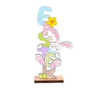 easters Decorations for Teens Easter Decoration Easter Wooden Letter Plaque Ornament Vertical Ornament Decorations Bundles Gifts for Kids