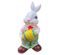 easters decorations for teens Easter Figurine Mini Resin Easter Rabbit Figurines Rabbits Festival Present Statue For Home Garden Decor Decorations Garden Goblin Statues gifts kids