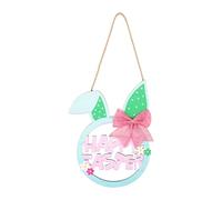Easters Decorative Wood Sign Door Hanging Ornament Feature Hollow Letter And Rabbits Designs For Home Classroom Decors Spring Home Decors