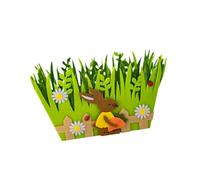 Easters Party Green Rabbits Basket Versatile Green Rabbits Display Basket For Event And Home Use Classroom Decoration