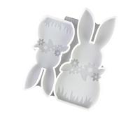 Easters Themed Silicone Rabbits Shape Materials for Handmade Gift Soap Chocolate Craft Holiday Crafting Rabbits Silicone