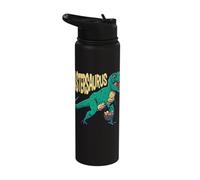 Eastersaurus Cute Easter Bunny Funny Egg Hunting Dinosaur Stainless Steel Insulated Water Bottle