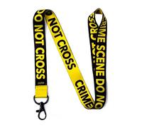 EASTEX Crime Scene Do Not Cross Reversible Lanyard with Clip for Keys or id Badges. (1 Lanyard)